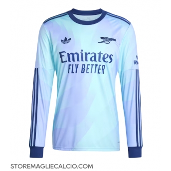 Arsenal Maglia Gara Terza Repliche 2024-25 Maniche Lunghe